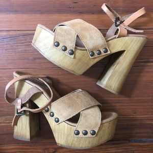 Steve Madden Wooden Platform Heels